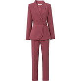 Black Two-piece Women Pants Suit - FashionByTeresa